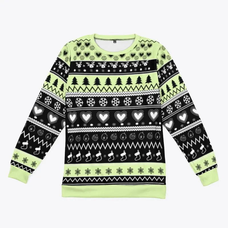 Christmas Ugly Sweatshirt - Bright Green